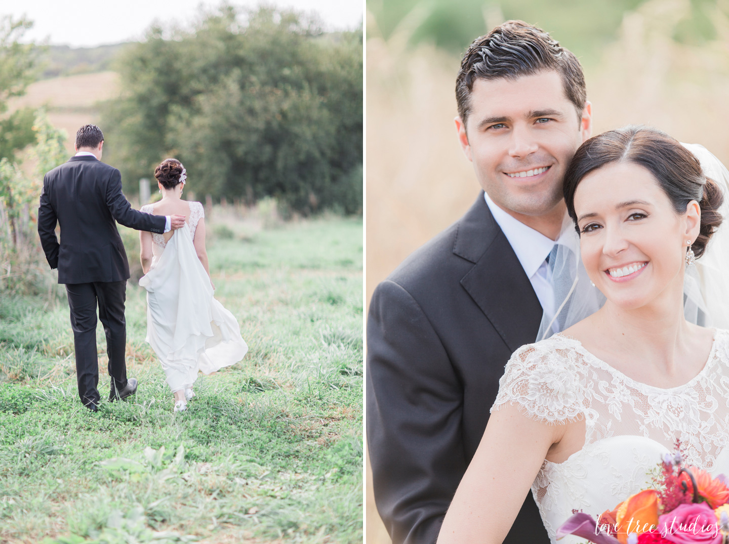 bride and groom portraits