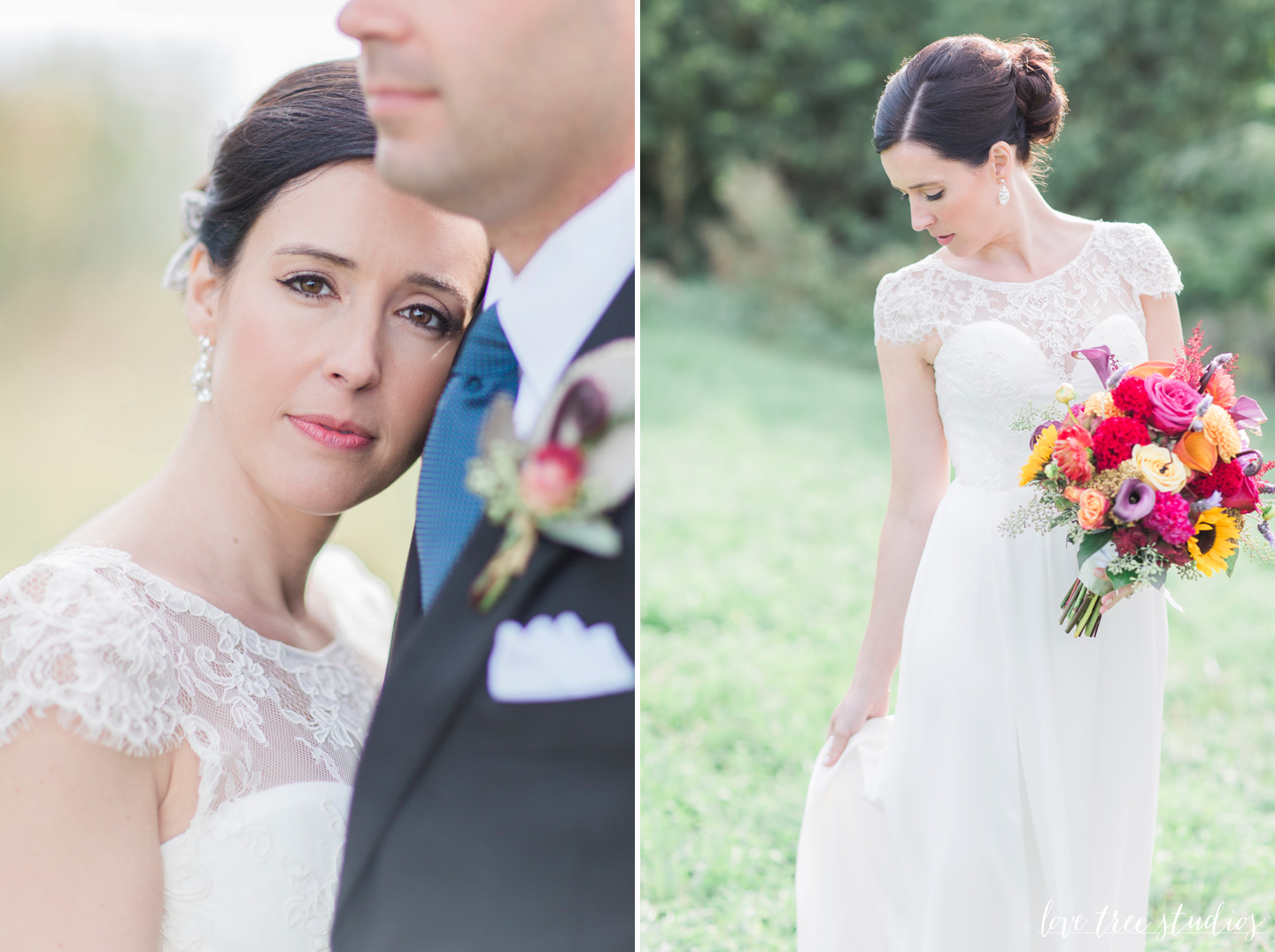 bride and groom portraits