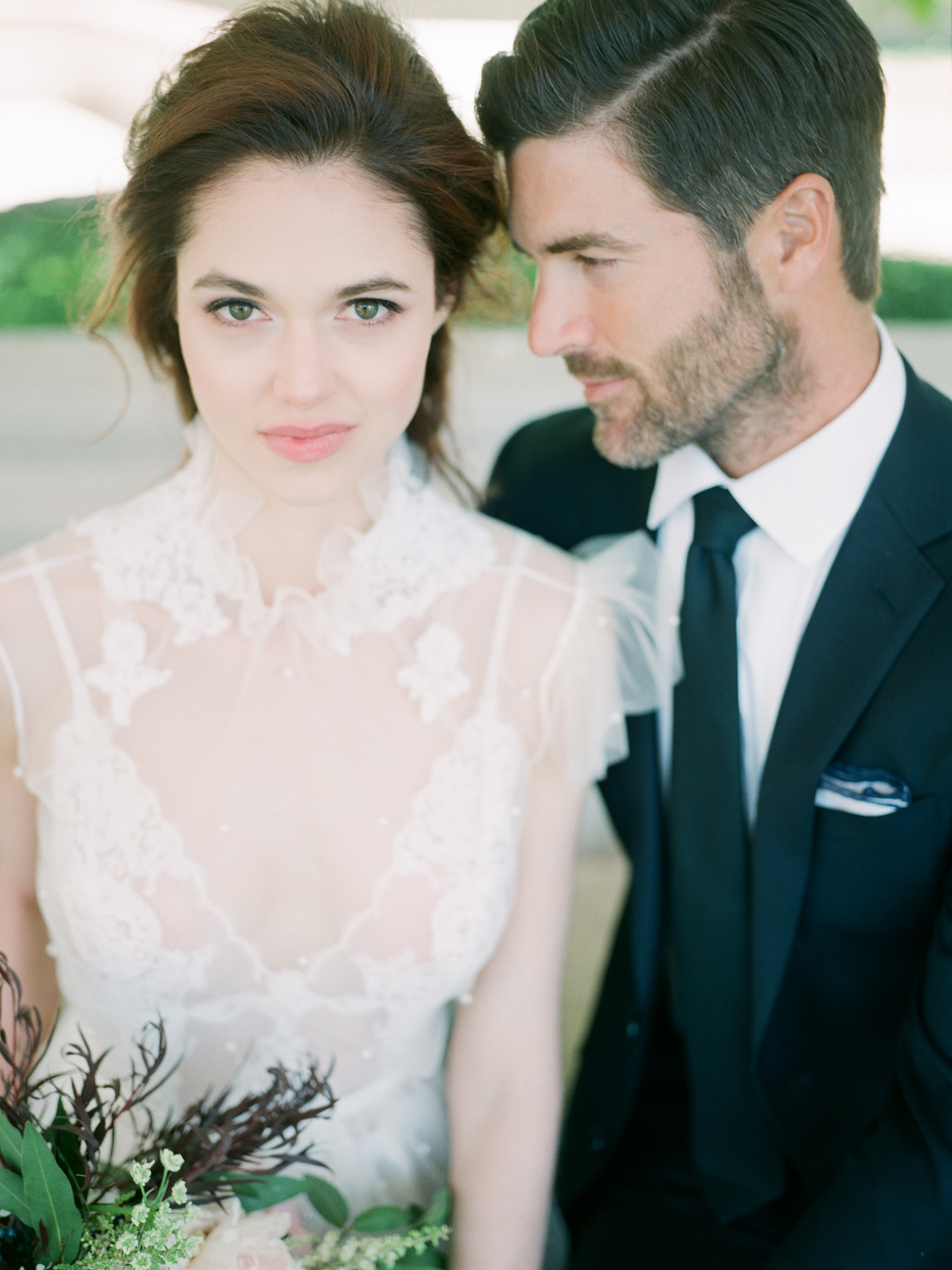in love, styled session, the muny, bride and groom