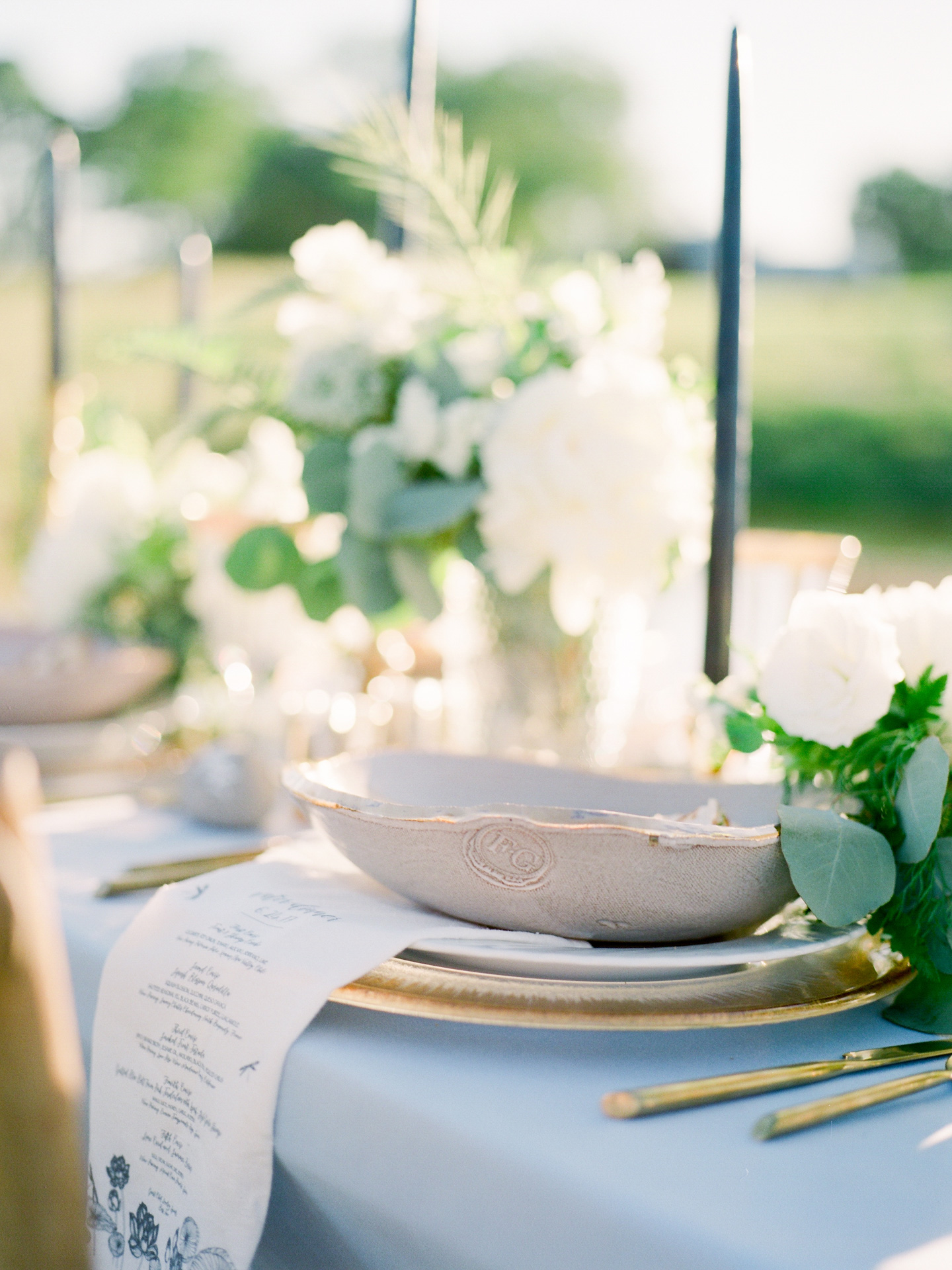 dining table, wedding reception, blue bell farm, a1 party rentals,sugarberry blooms, love tree studios, calligraphy, factured goods, the ink cafe, sugarberry blooms, a1 rentals, pretty little things