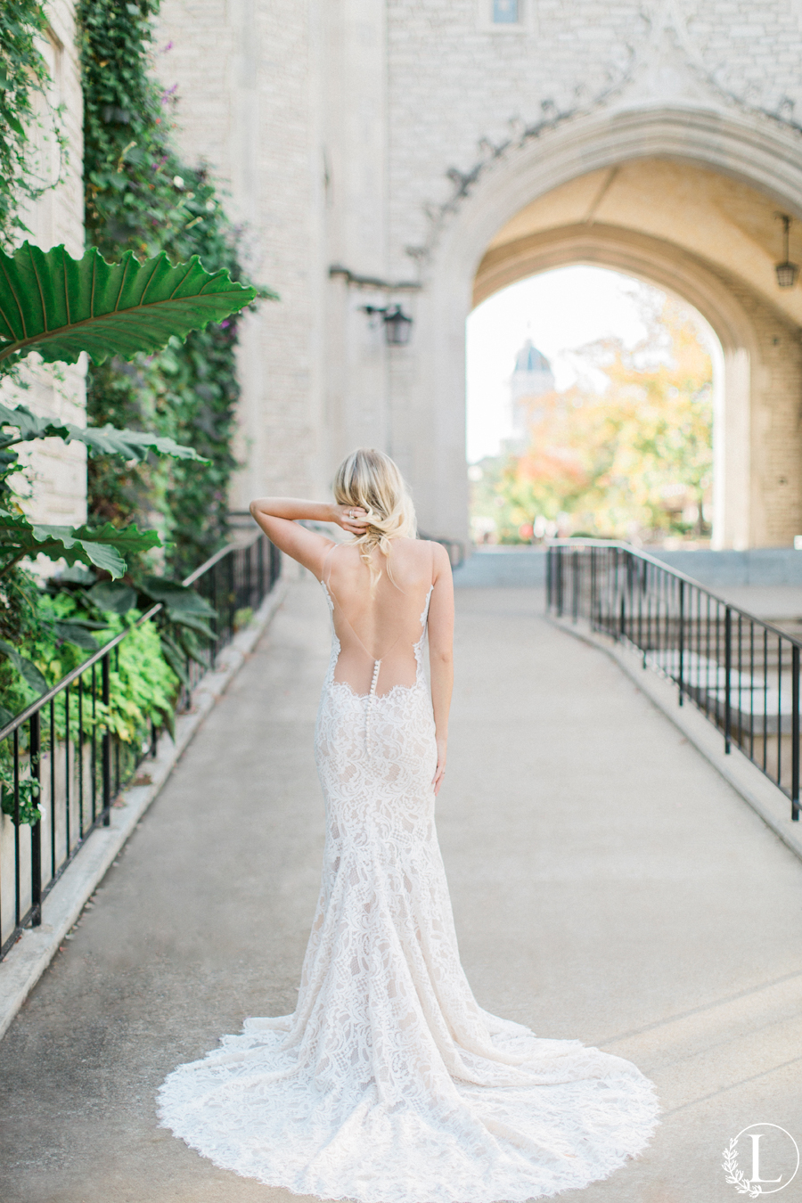 illusion back, eddy k 1084, bridal portrait, film photographer, wedding film photographer, destination wedding photographer, love tree studios, wedding dress back detail