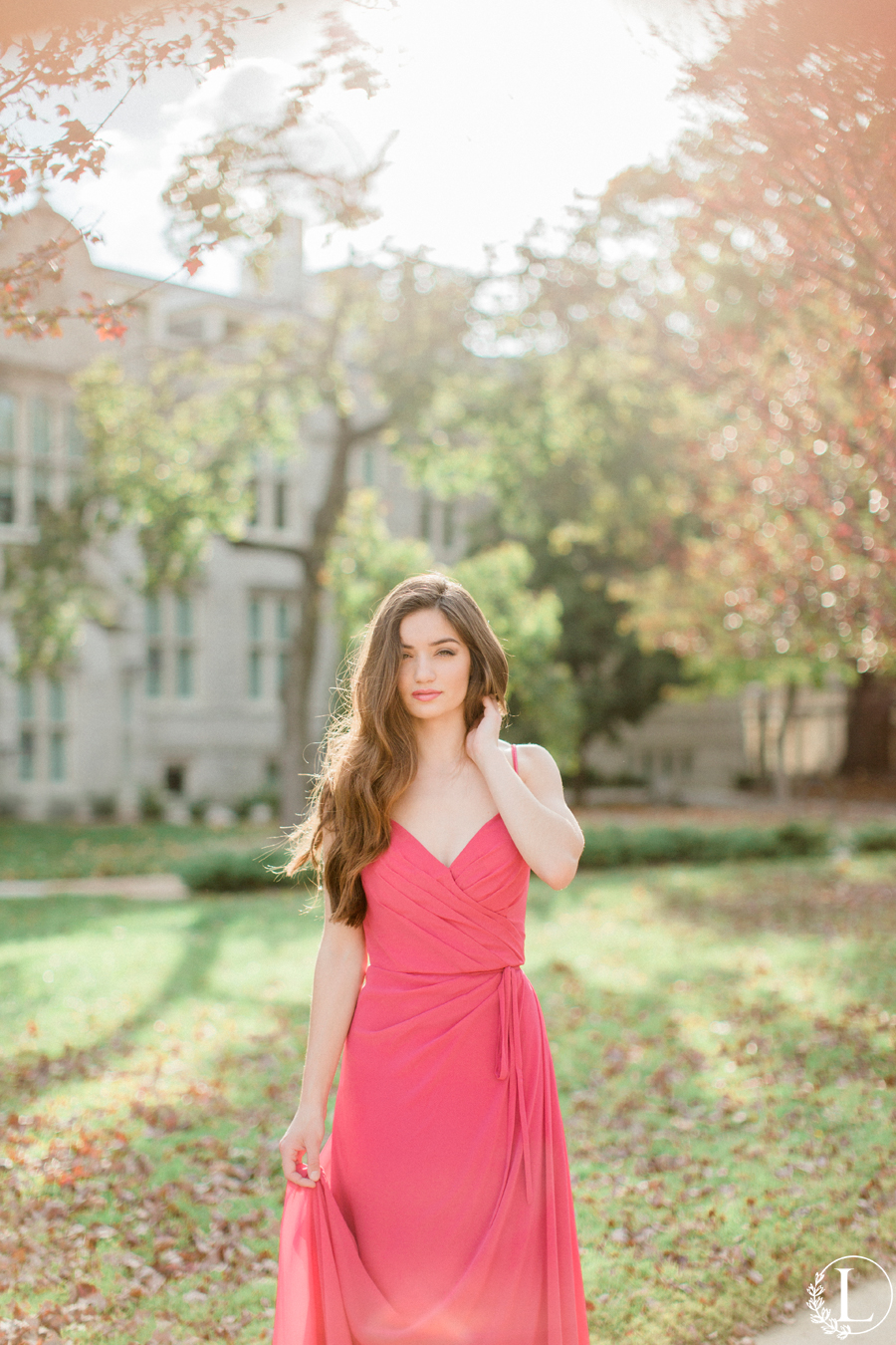 morilee 144, love tree studios, red bridesmaid dress, model, chicago wedding photographer, bridesmaid portrait