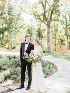 Film wedding photographer Love Tree Studios captures a beautiful bride and groom at St. Louis Missouri's new wedding venue Silver Oaks Chateau.