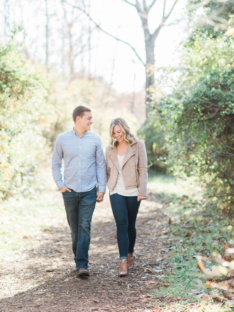A romantic Cpaen Park engagement sessions in Columbia, Missouri by engagement photographer Love Tree Studios.