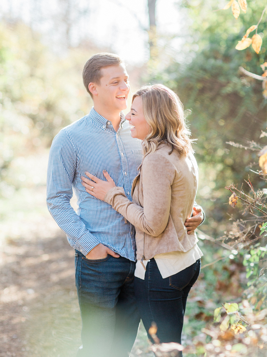 An intimate Capen Park engagement by Missouri wedding photographer Love Tree Studios.