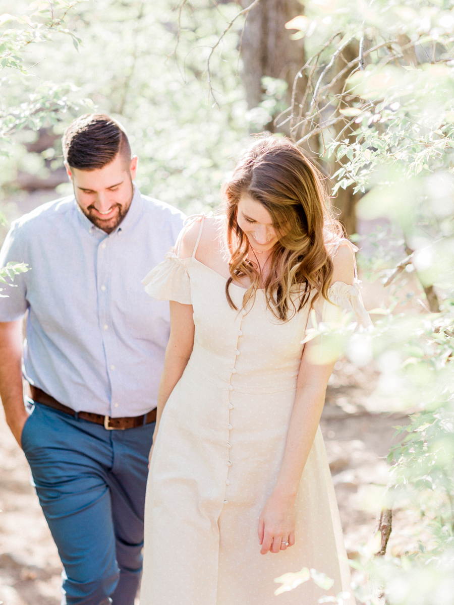 A beautiful engagement session at Capen Park in Columbia Missouri by wedding photographer Love Tree Studios.