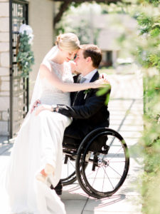 Fine art wedding photographer Love Tree Studios photographs the bride and groom at their Jefferson City Missouri wedding.
