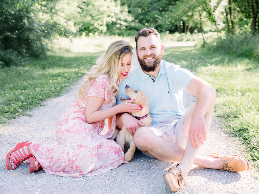 spring engagement session in Columbia, Missouri