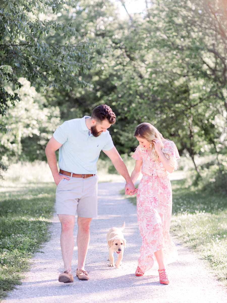 spring engagement session in Columbia, Missouri
