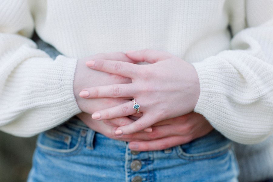 A winter engagement session by Missouri photographer Love Tree Studios.