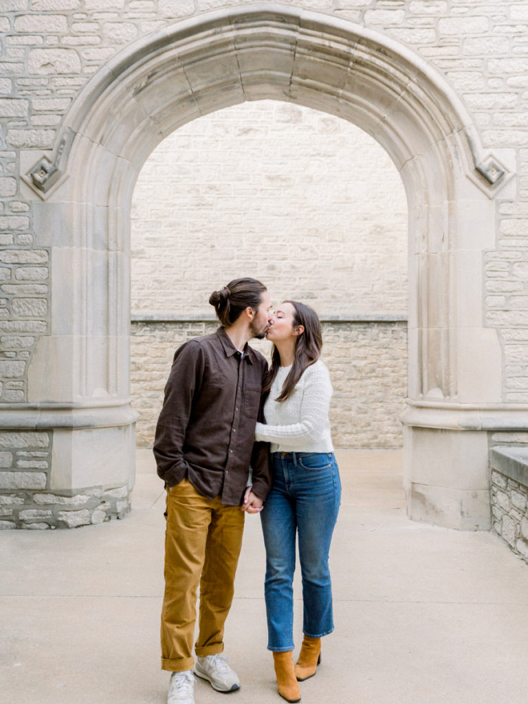 A New Year's Eve engagement session in Columbia, Missouri by Love Tree Studios.