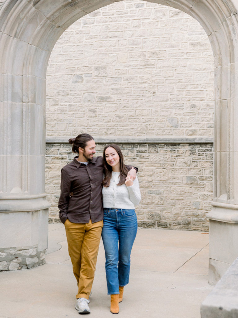 A New Year's Eve engagement session in Columbia, Missouri by Love Tree Studios.