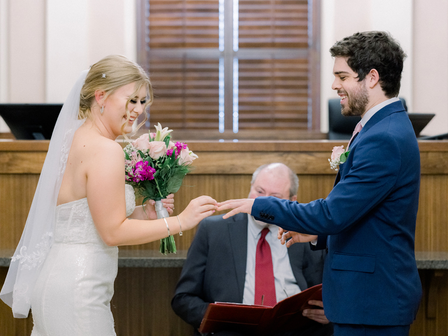 An intimate courthouse wedding. in Columbia, Missouri by Love Tree Studios.