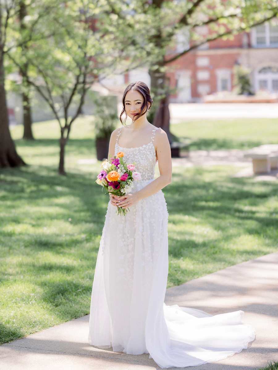 A downtown Columbia, Missouri wedding at Firestone Baars Chapel and the Atrium photographed by Missouri wedding photographer Love Tree Studios.