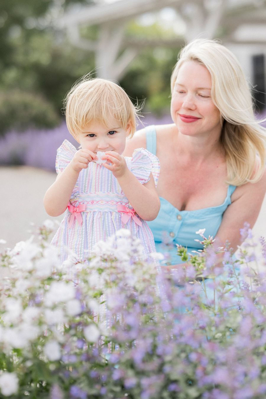 A second birthday portrait with the Bryan family at Blue Bell Farm with Love Tree Studios.