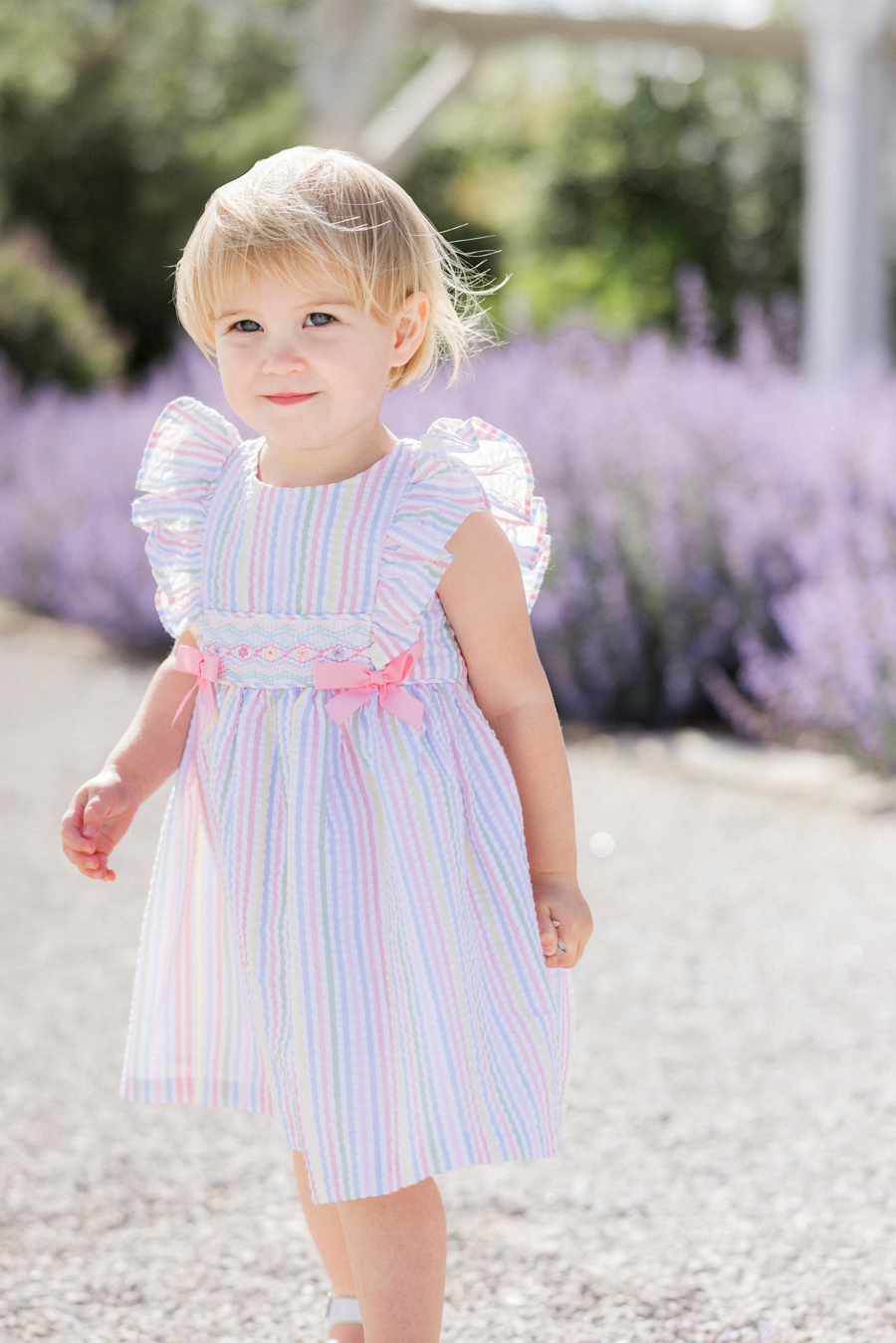 A second birthday portrait with the Bryan family at Blue Bell Farm with Love Tree Studios.