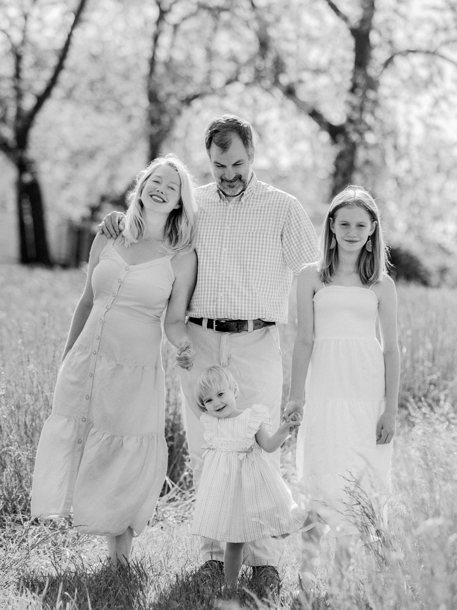 A second birthday portrait with the Bryan family at Blue Bell Farm with Love Tree Studios.