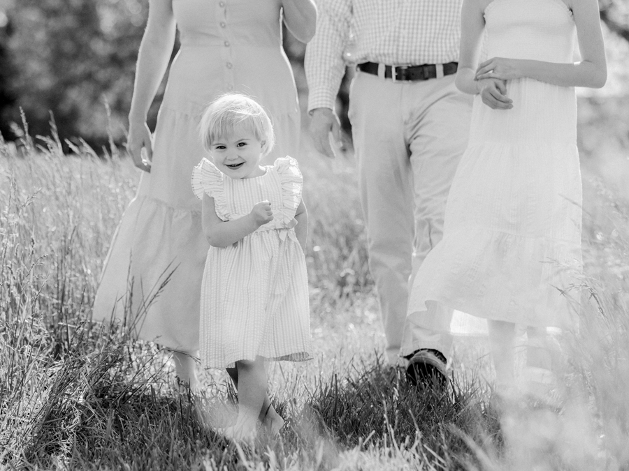 A second birthday portrait with the Bryan family at Blue Bell Farm with Love Tree Studios.