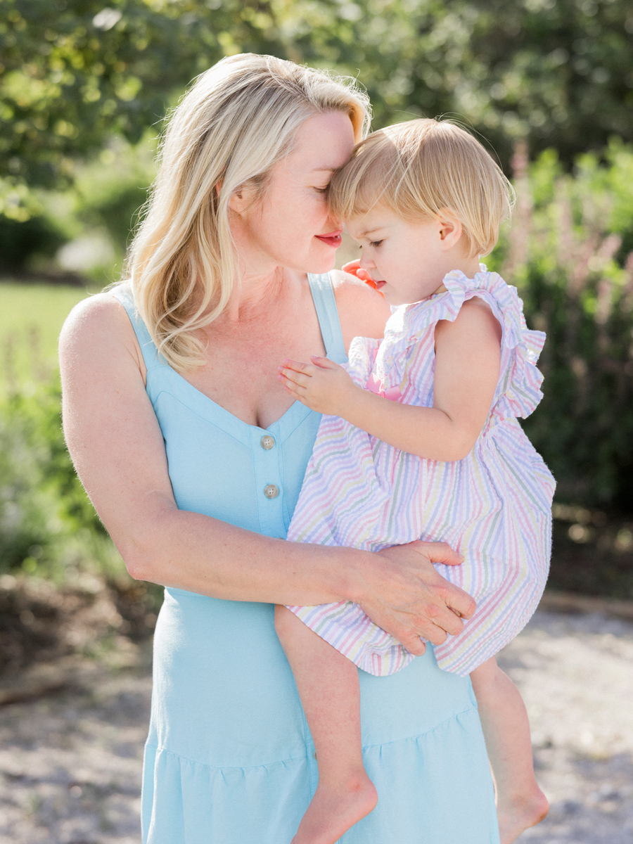 A second birthday portrait with the Bryan family at Blue Bell Farm with Love Tree Studios.