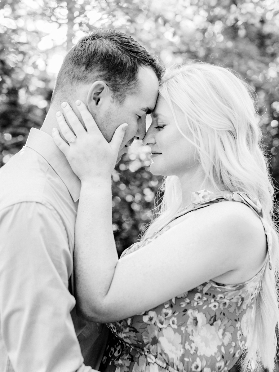 An engagement session at the lavender lookout farm in rocheport, missouri by love tree studios.