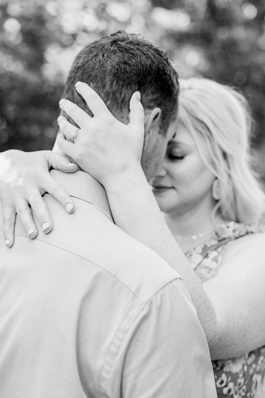 An engagement session at the lavender lookout farm in rocheport, missouri by love tree studios.