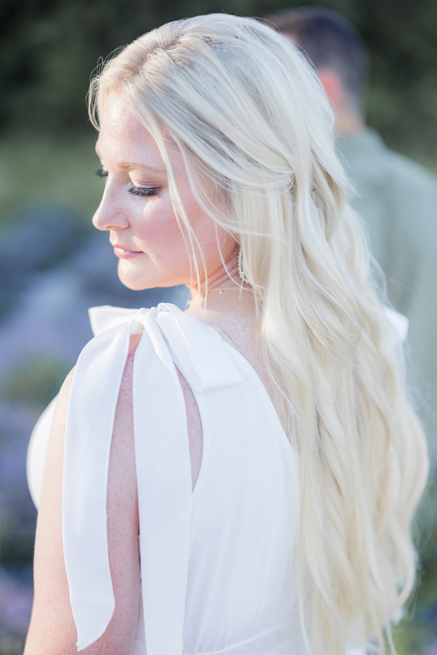 An engagement session at the lavender lookout farm in rocheport, missouri by love tree studios.