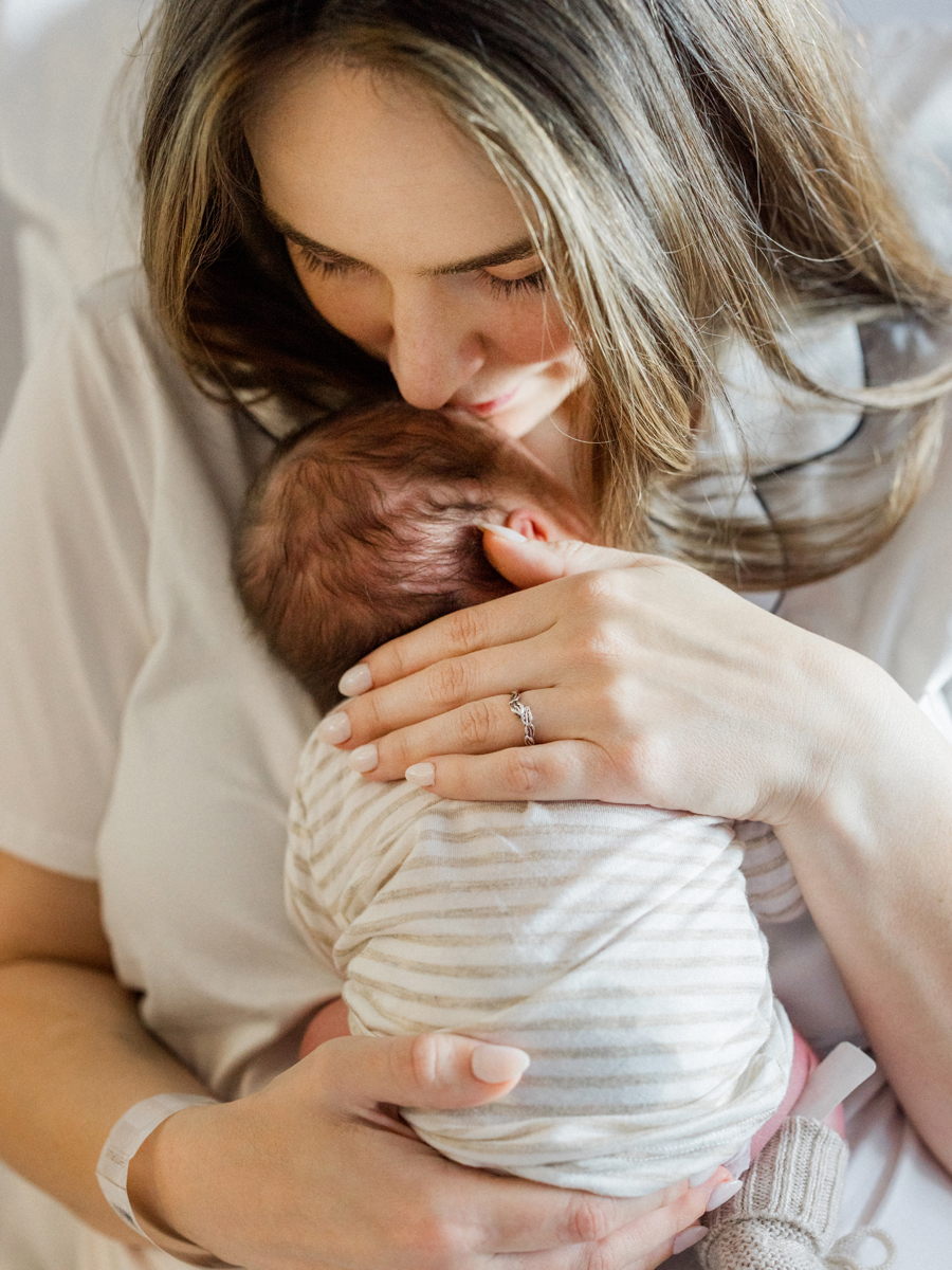 Fresh 48 session photo capturing a newborn’s peaceful sleep, a cherished moment for parents in Columbia, Missouri.