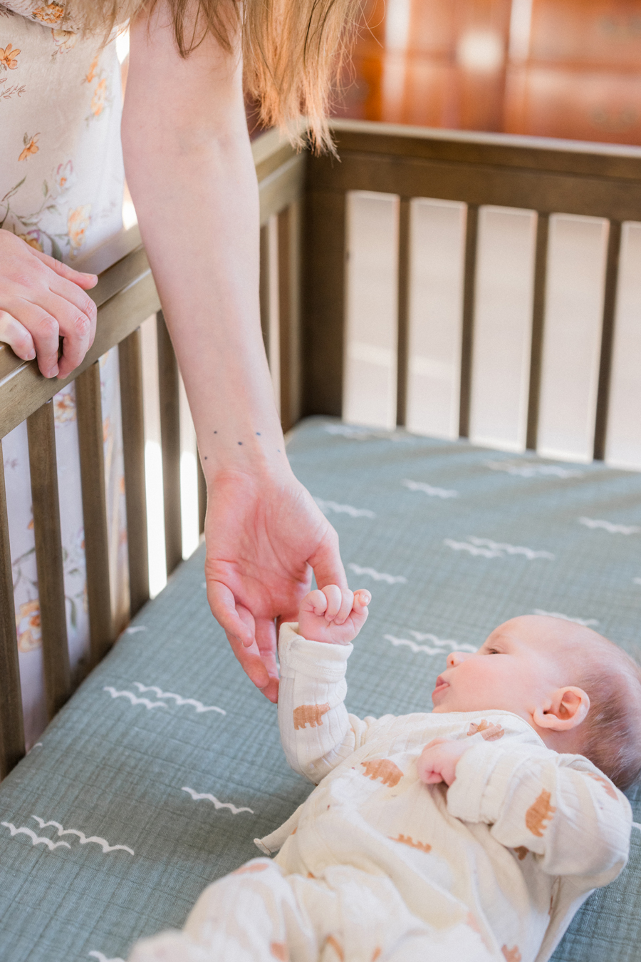 Nursery details and baby Corbin Wesley in a Columbia newborn photography session by Love Tree Studios.