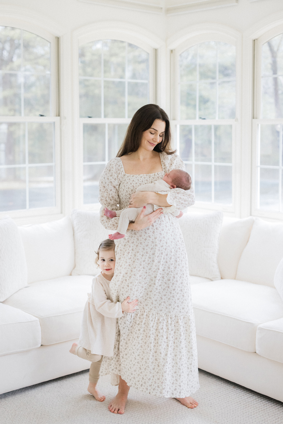 A timeless newborn session featuring baby Harry wrapped in soft neutrals, photographed by Columbia Missouri Newborn Photographer - Love Tree Studios.