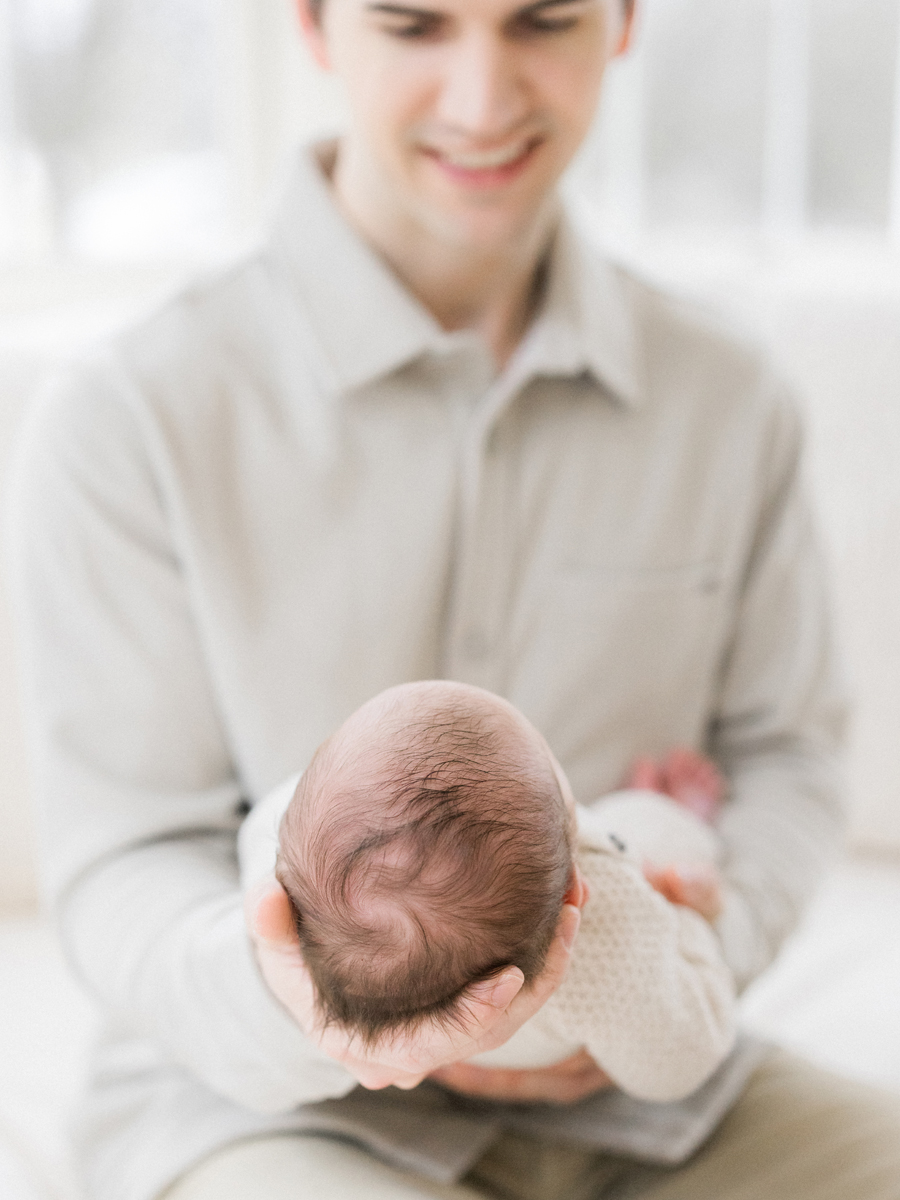 Sweet newborn hair captured by Columbia Missouri Newborn Photographer - Love Tree Studios.